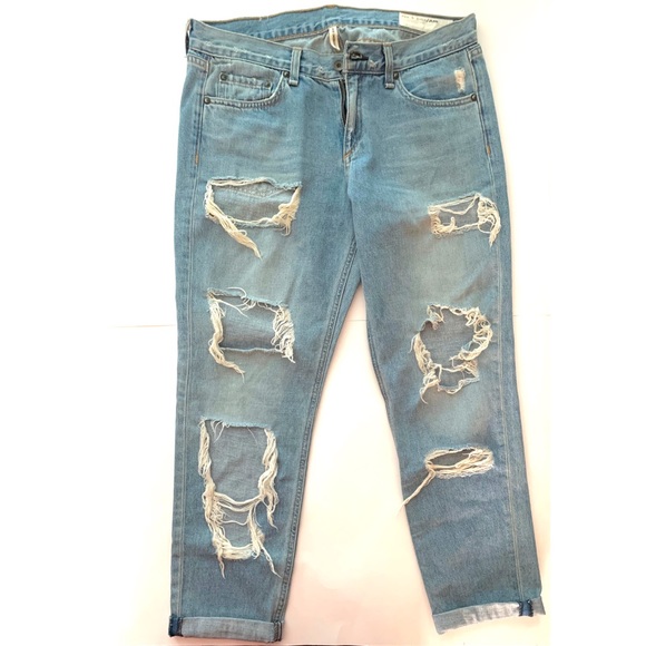 Rag & Bone Distressed Boyfriend Jean size 28 - Picture 2 of 7